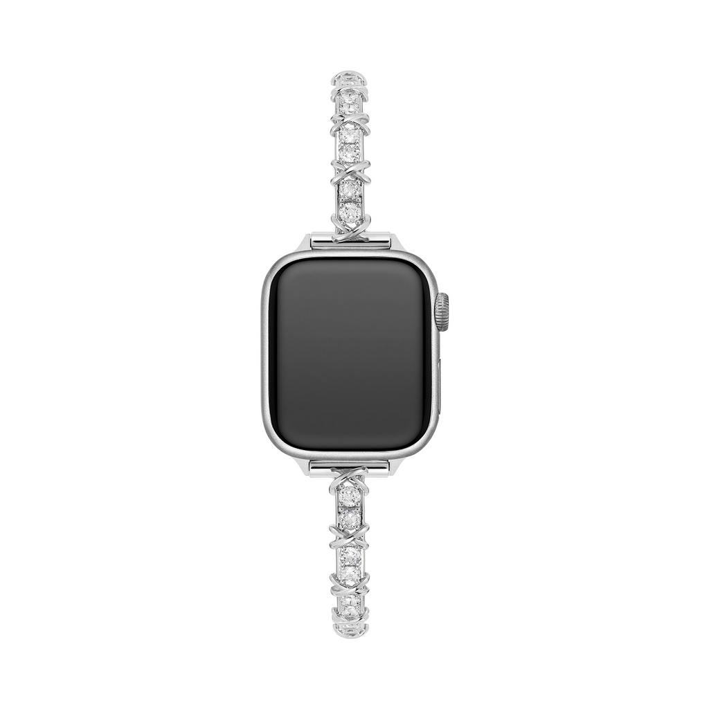 14k Gold / Platinum Plated Zircon Metal Watch Band