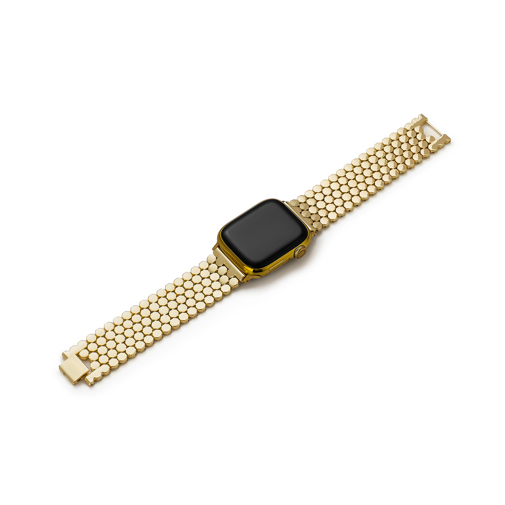 Unisex Honeycomb Metal Watch Band