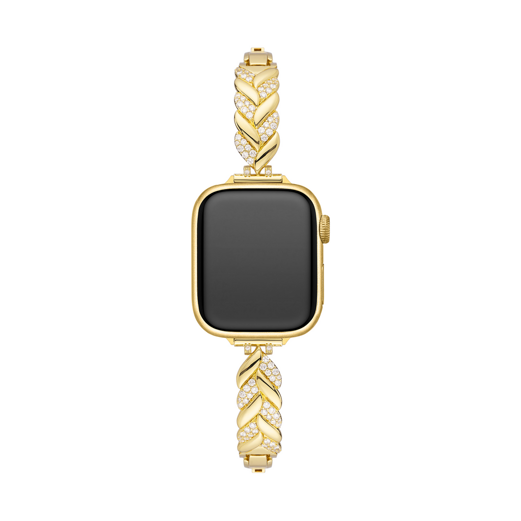 Zircon Braided Copper Watch Band for Apple Watch
