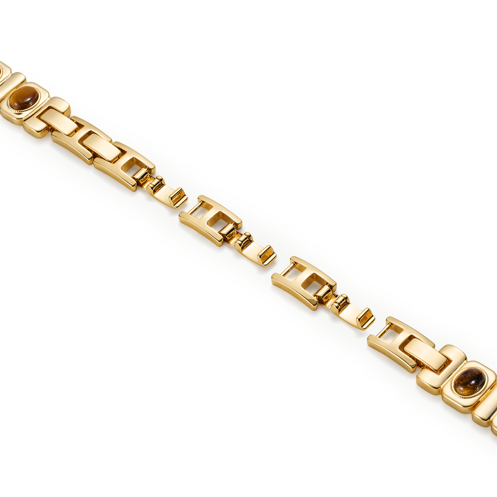Tiger-Eye Stone Copper Watch Band for Apple Watch