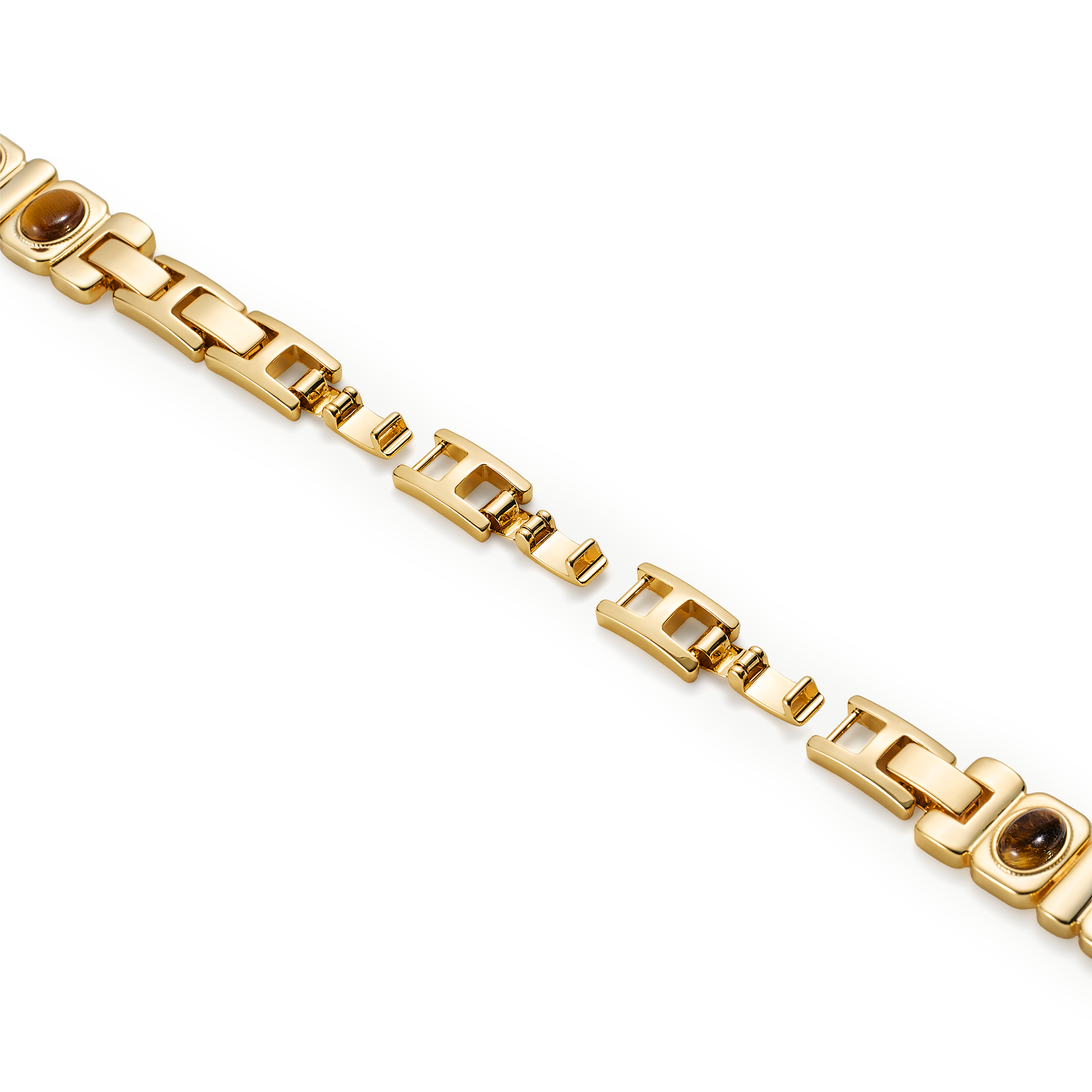Tiger-Eye Stone Copper Watch Band for Apple Watch