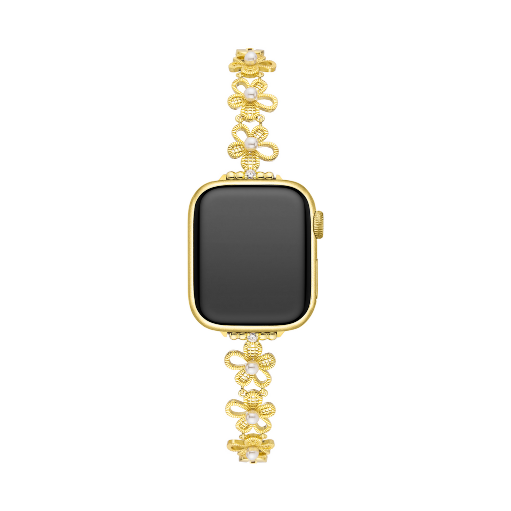 Women's Pearly Flower Copper Watch Band for Apple Watch