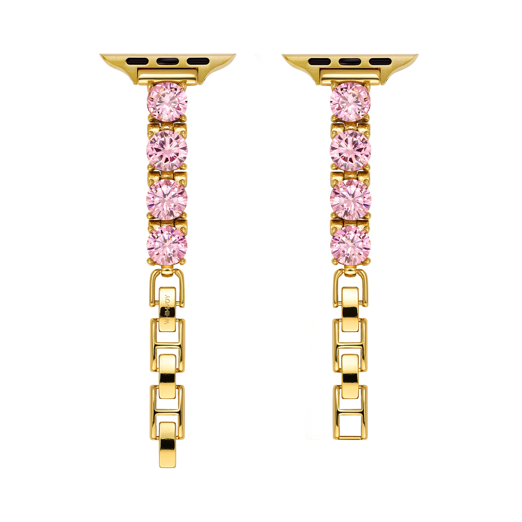 Round Zircon Copper Watch Band for Apple Watch