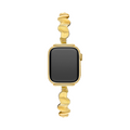 Sleek Wavy Metal Watch Band for Apple Watch