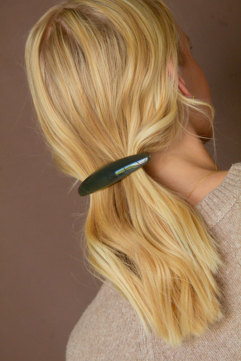 Long Oval Barrette
