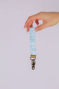 Blue Polka Dot Keychain