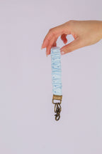 Blue Polka Dot Keychain