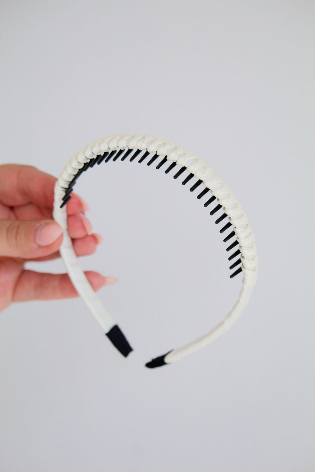 Satin Wrapped Mini Tooth Hard Headband