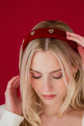 Scarlet Rhinestone Headband