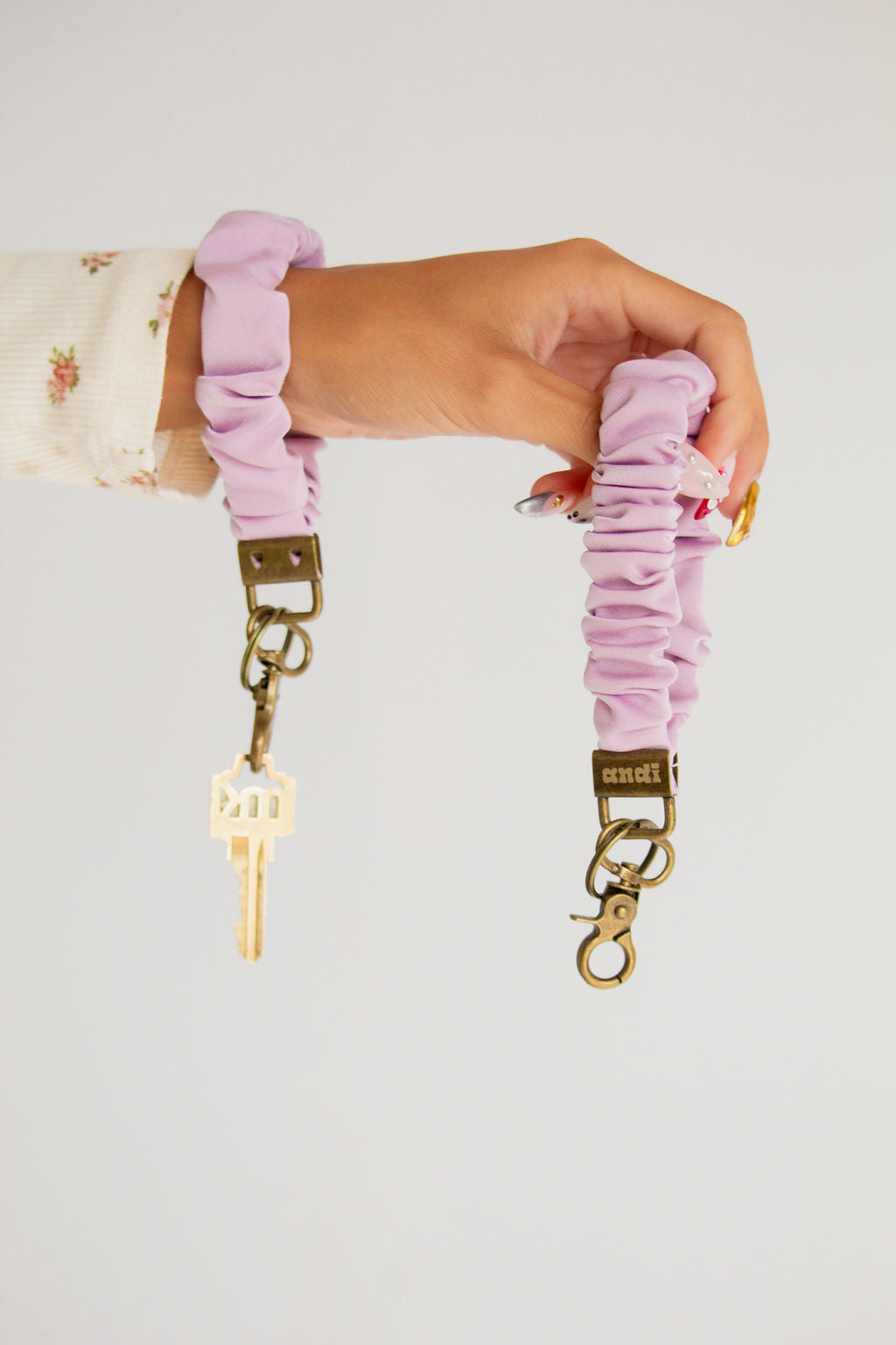 Lavender Dream Satin Keychain