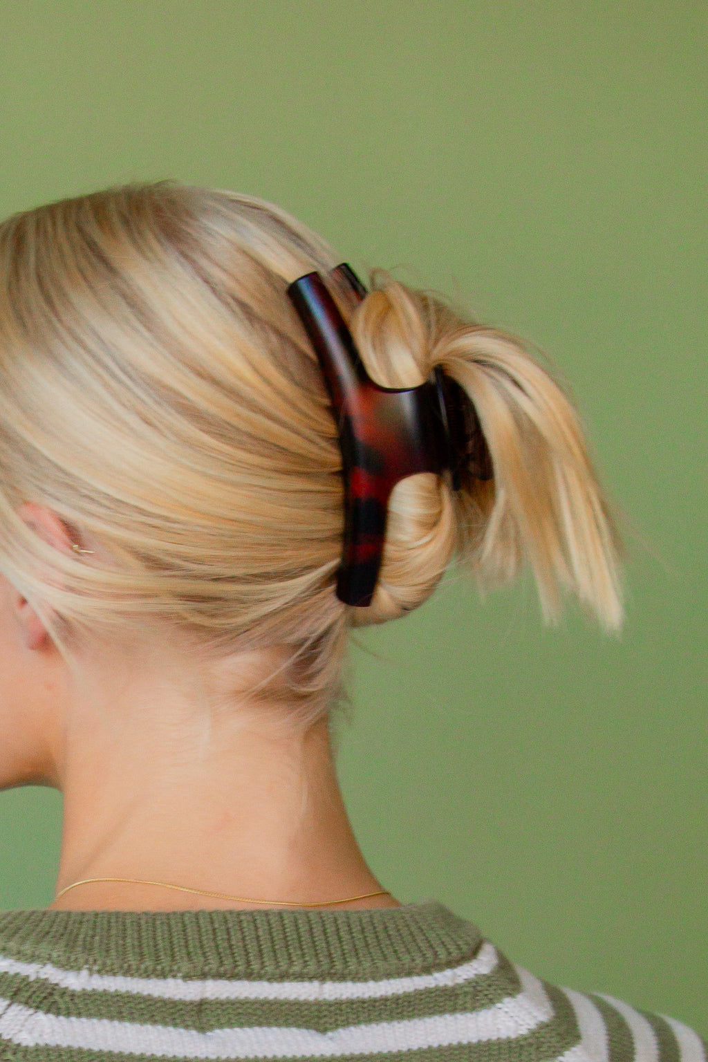 Earthy Toned Curved Claw Clip