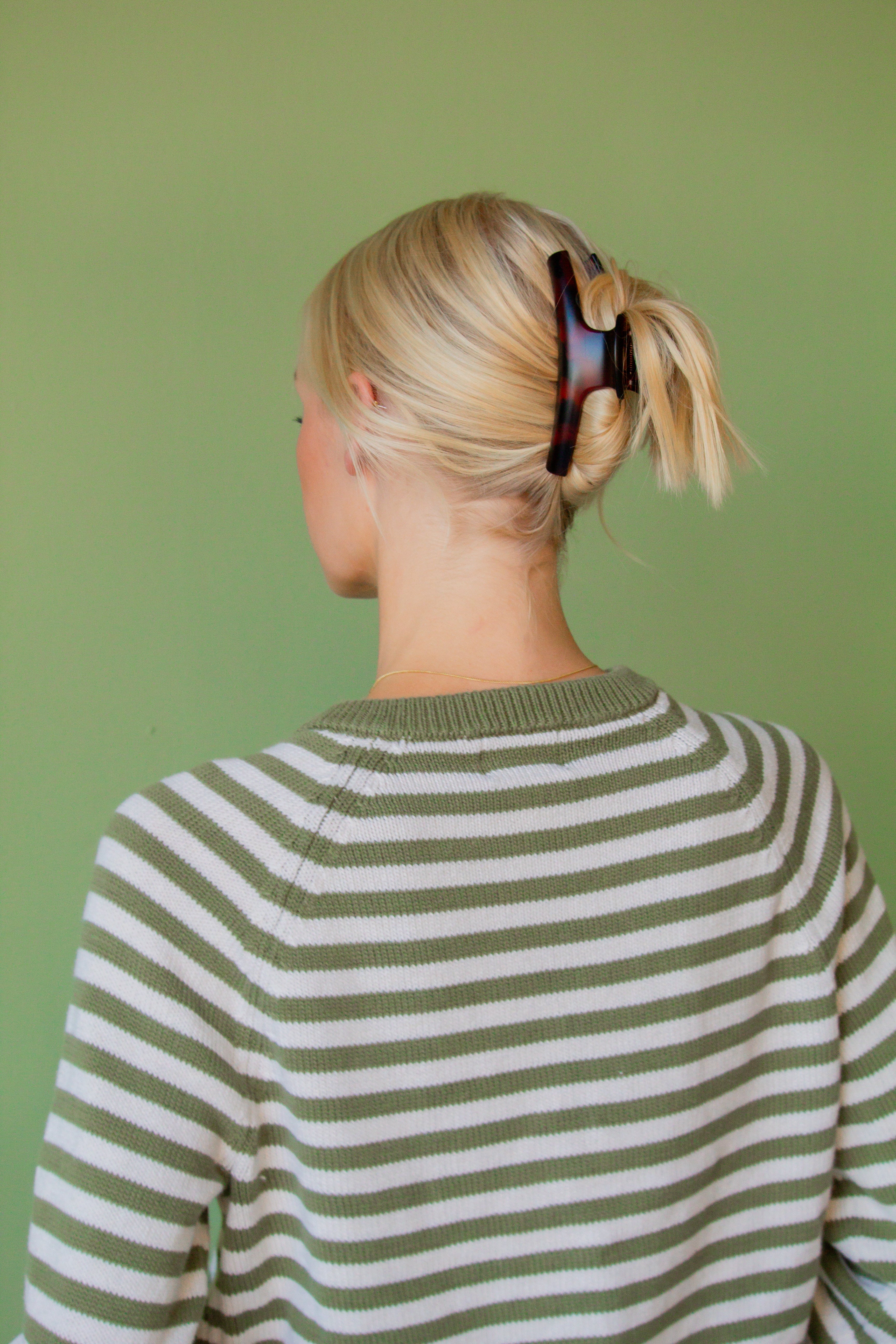 Earthy Toned Curved Claw Clip