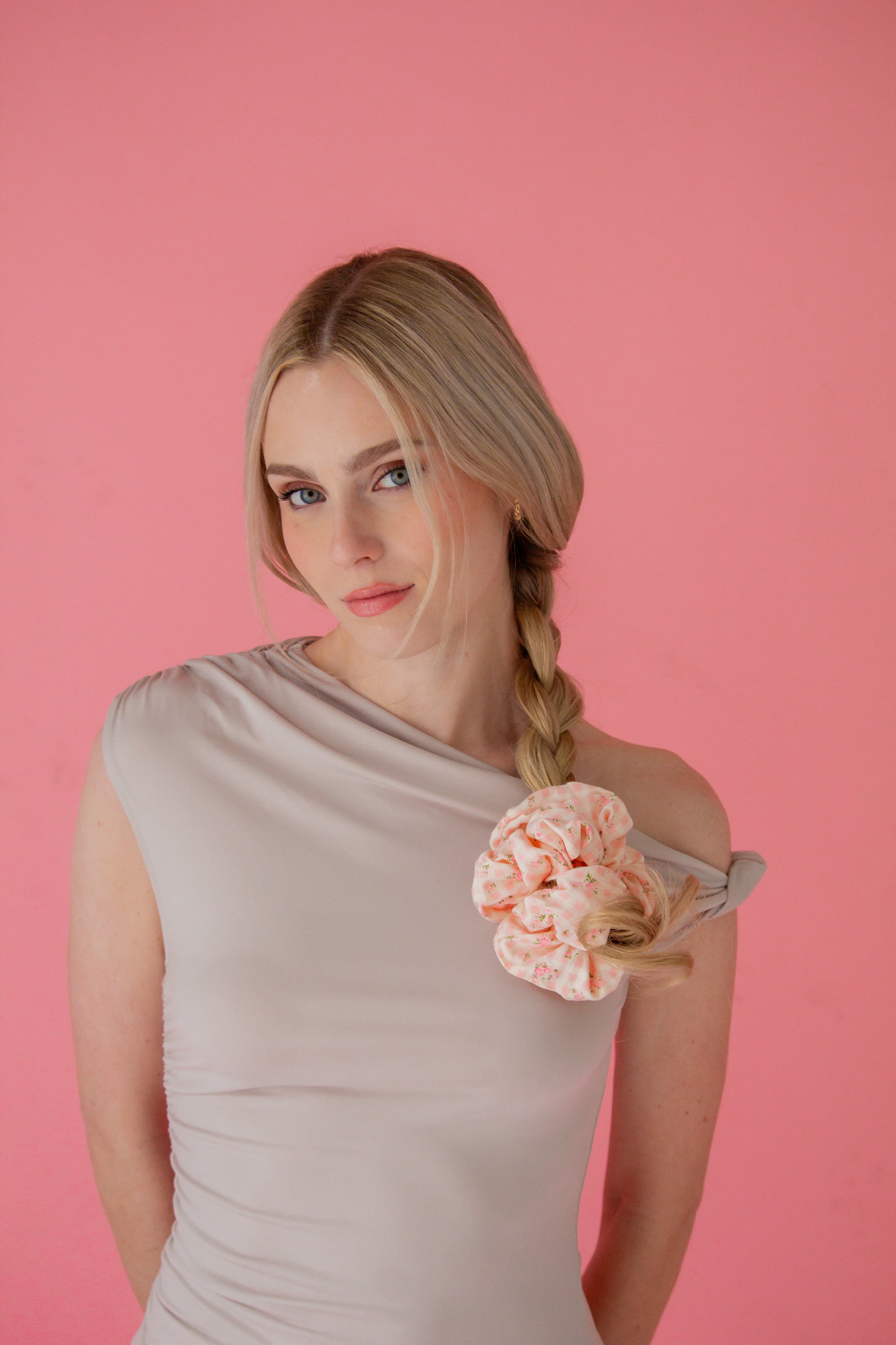 Valentine's Floral Jumbo Scrunchie