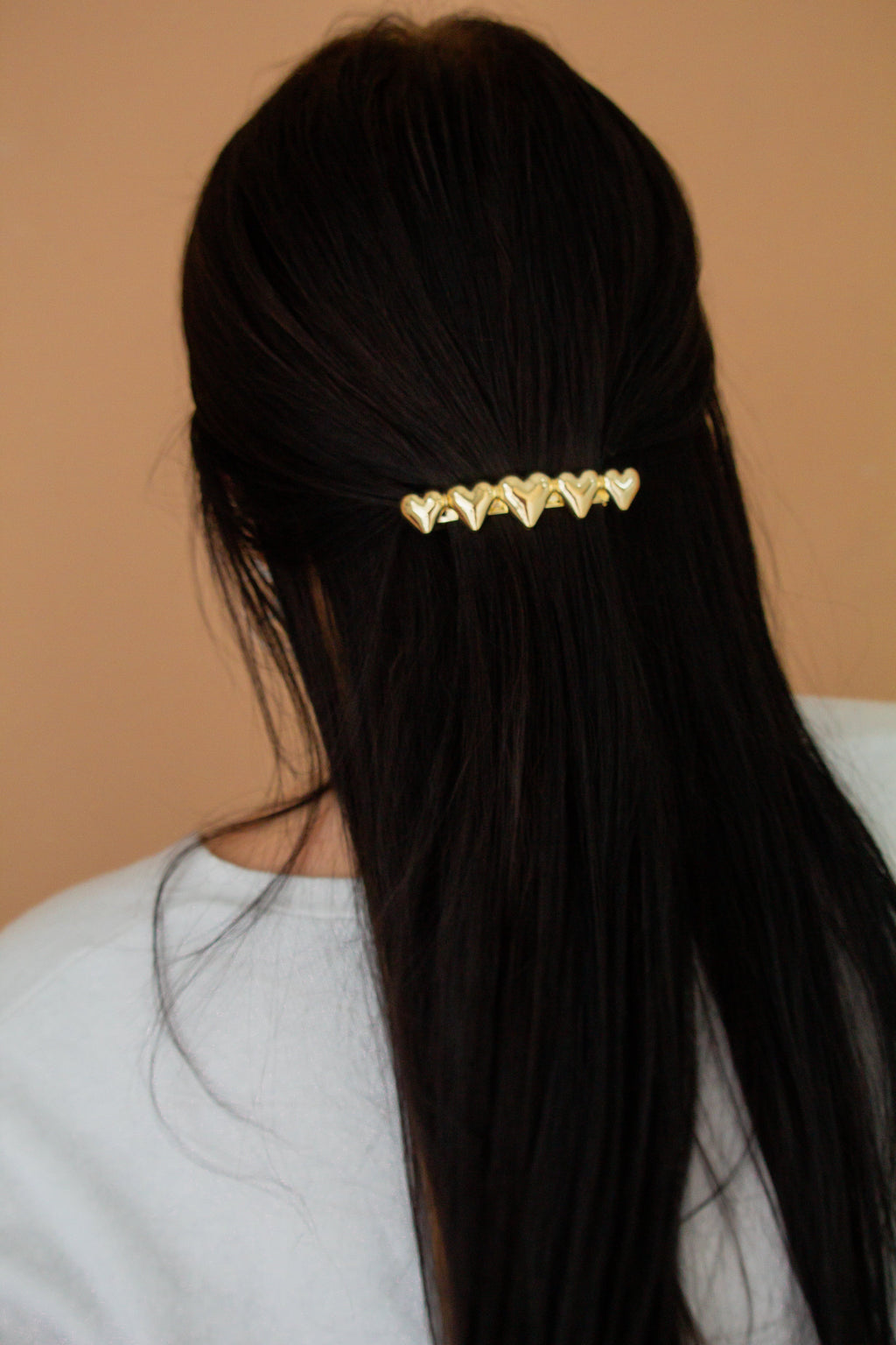 Gold Heart Barrette
