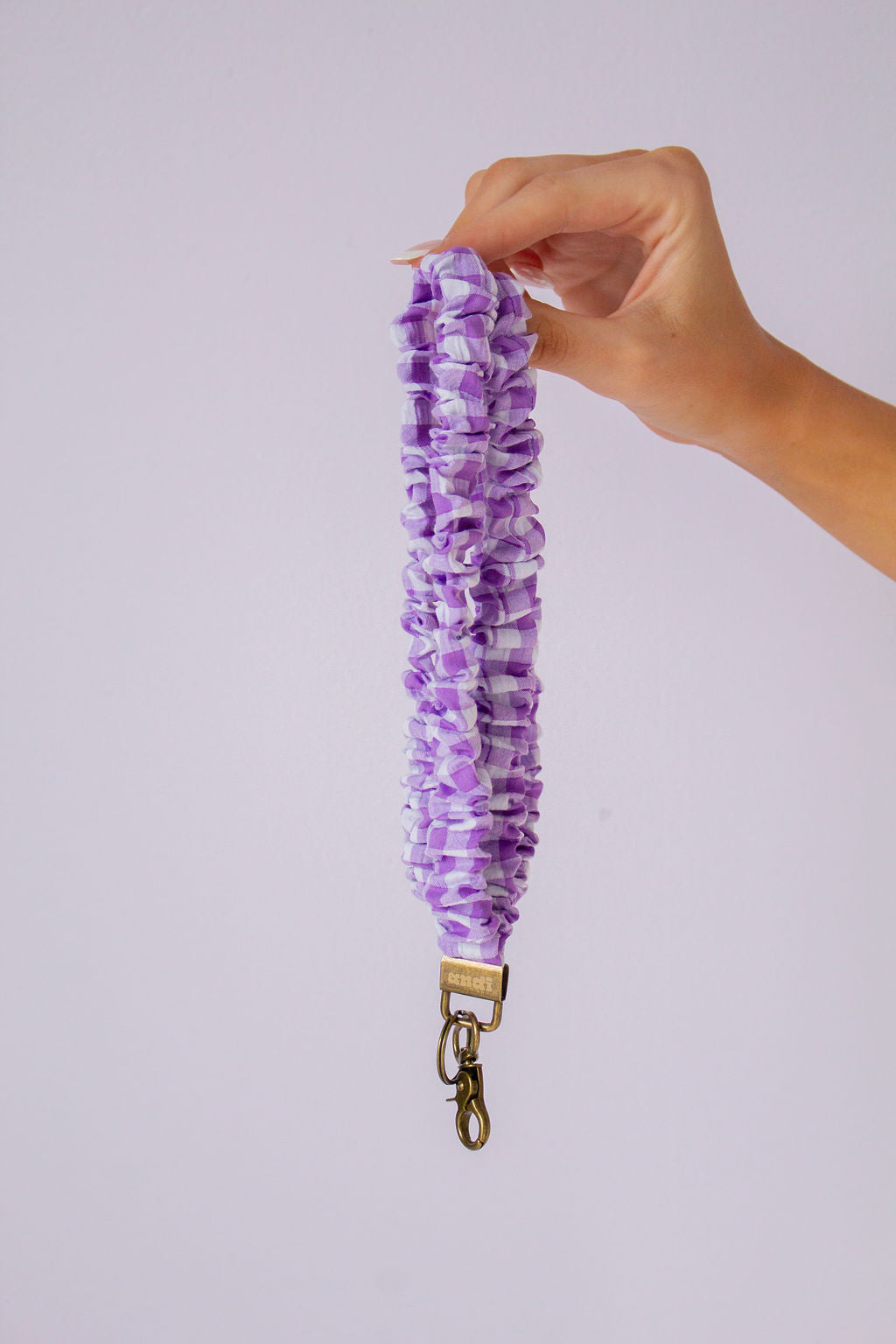 Iris Gingham Lanyard