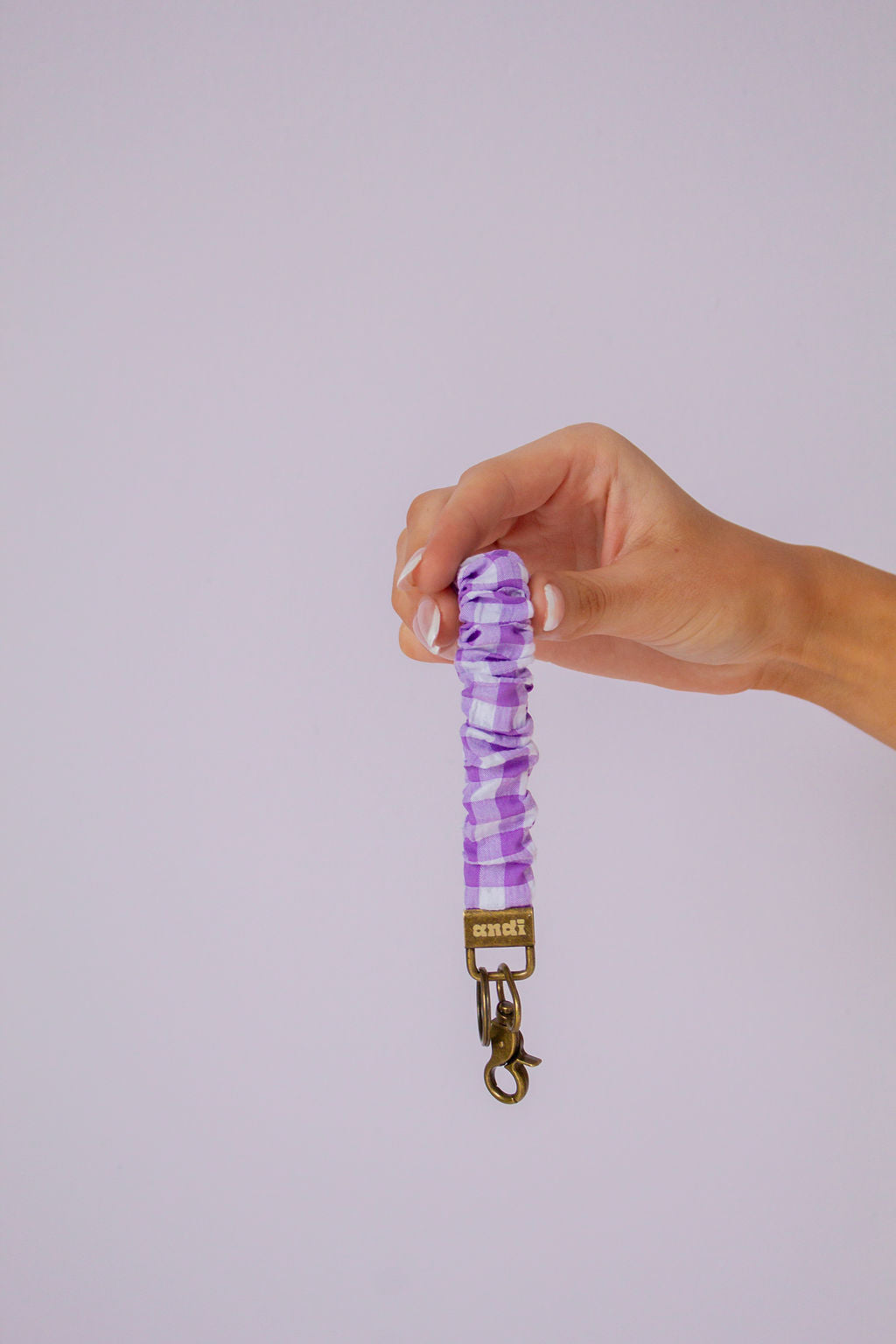 Iris Gingham Keychain