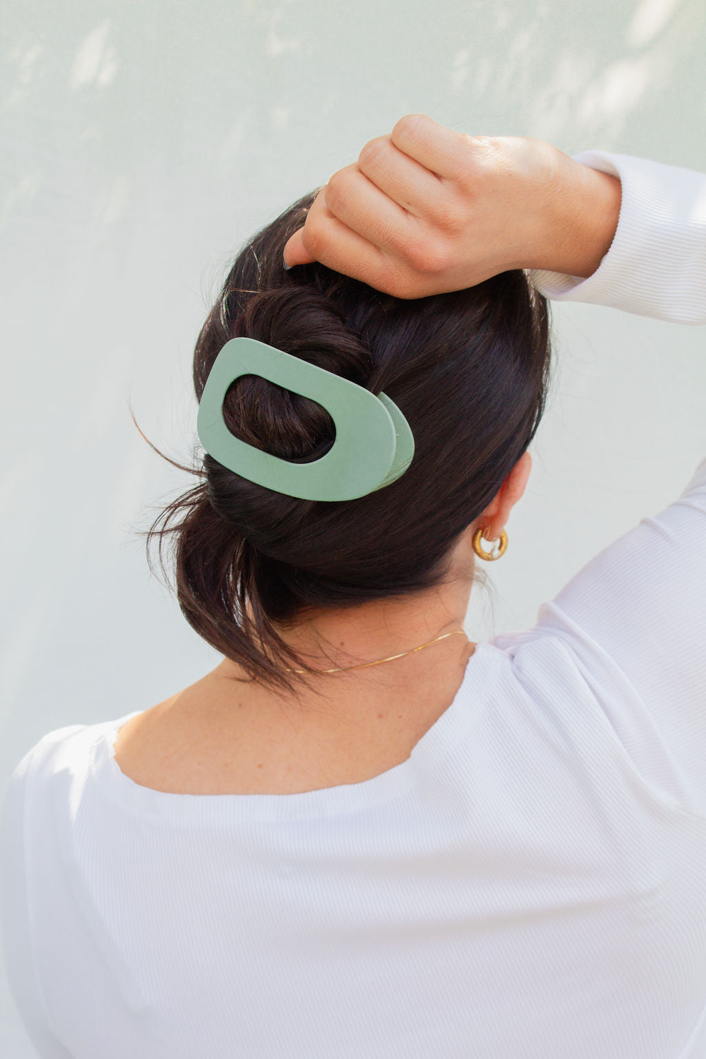Circle Cutout Flat Claw Clip