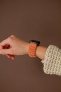Pumpkin Spice Scrunchie Watch Band