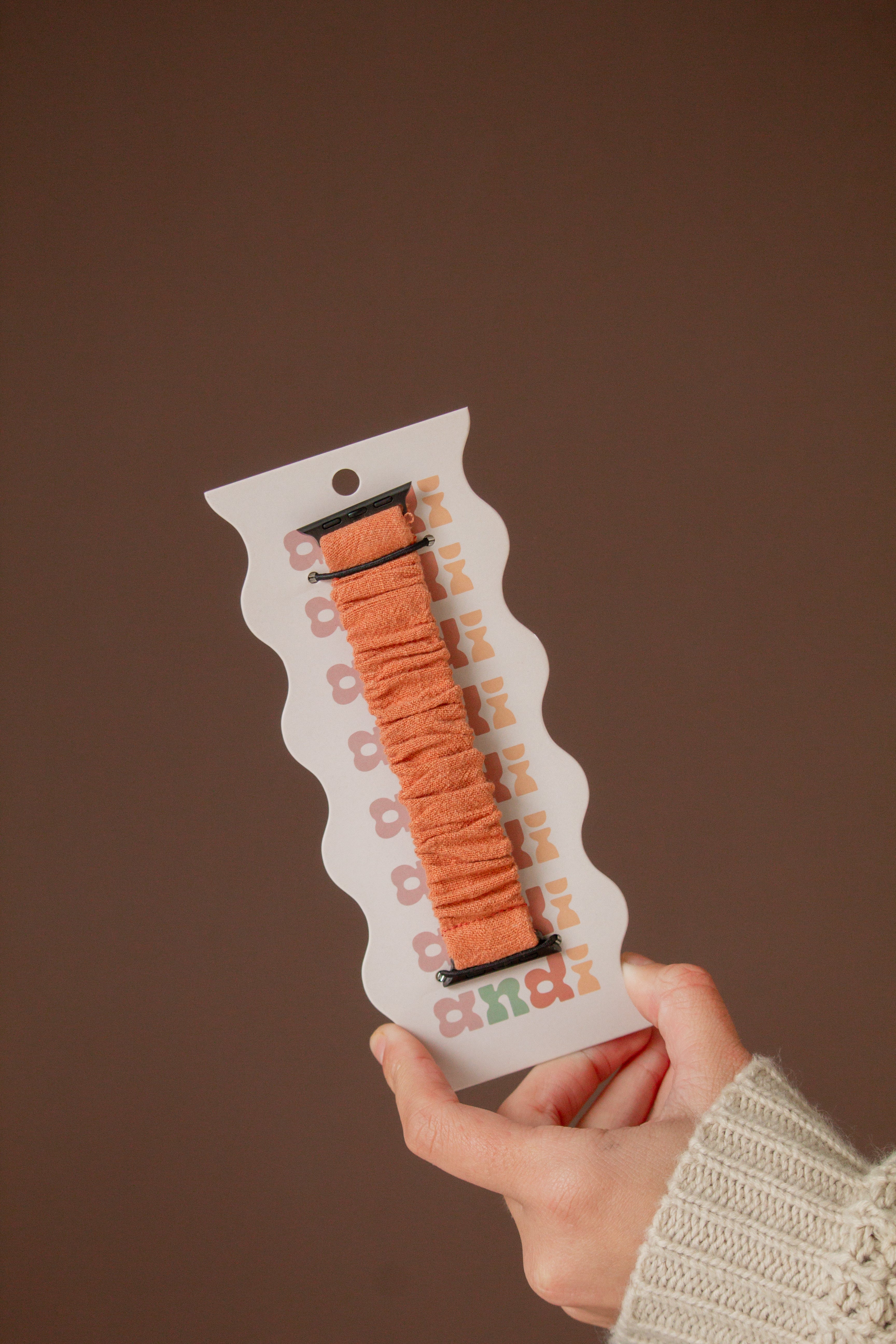 Pumpkin Spice Scrunchie Watch Band