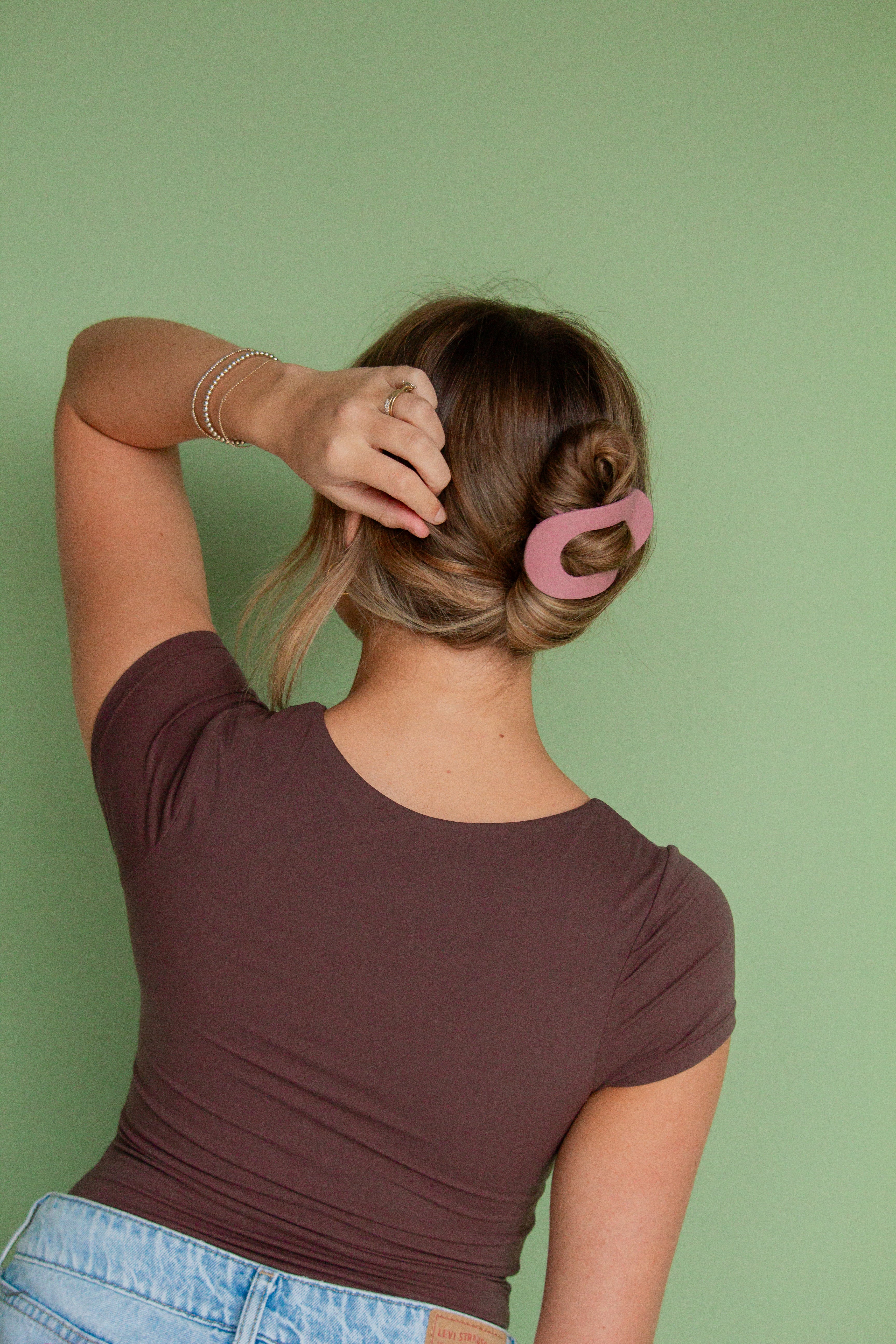 Circle Cutout Flat Claw Clip