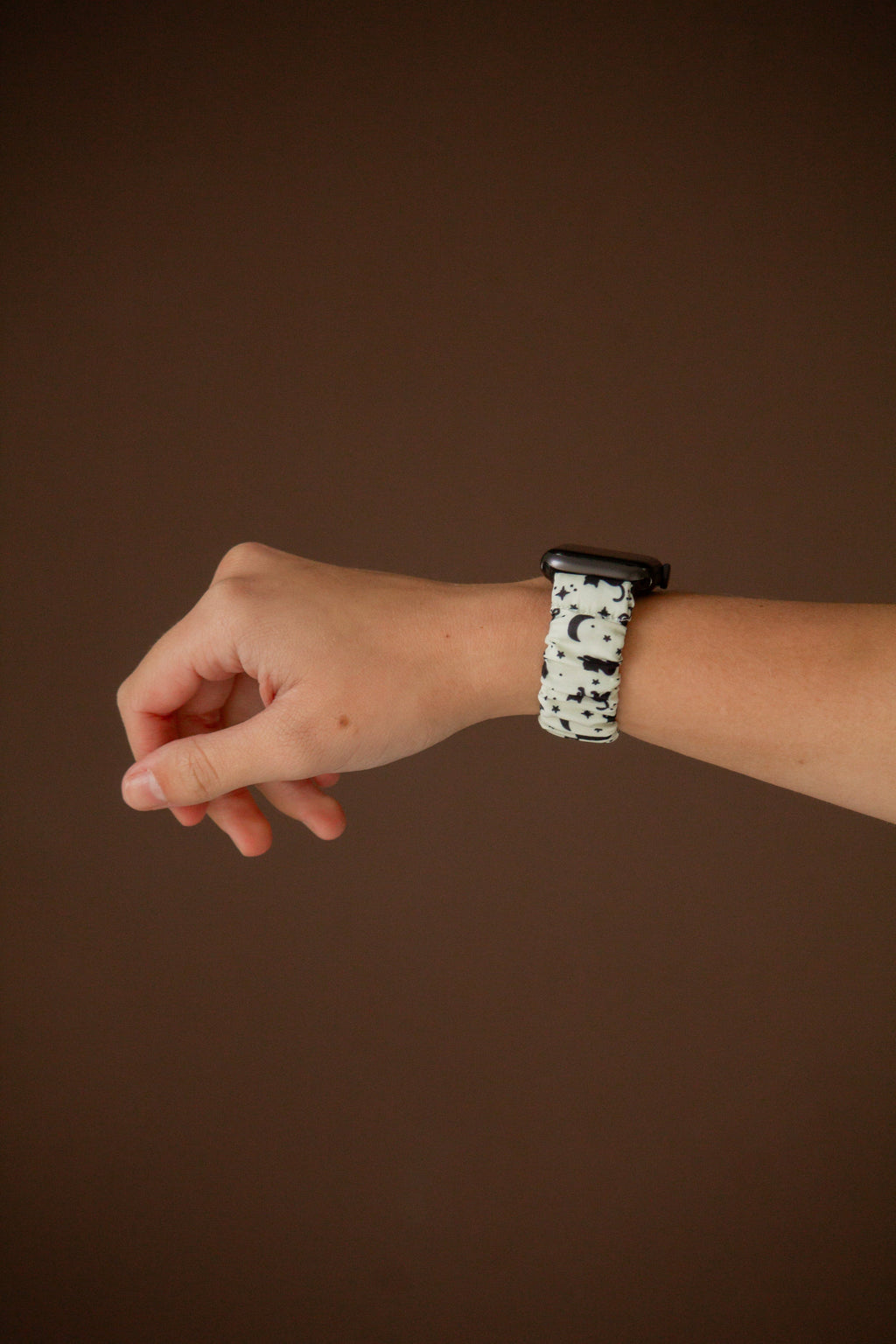 Black Cat Scrunchie Watch Band