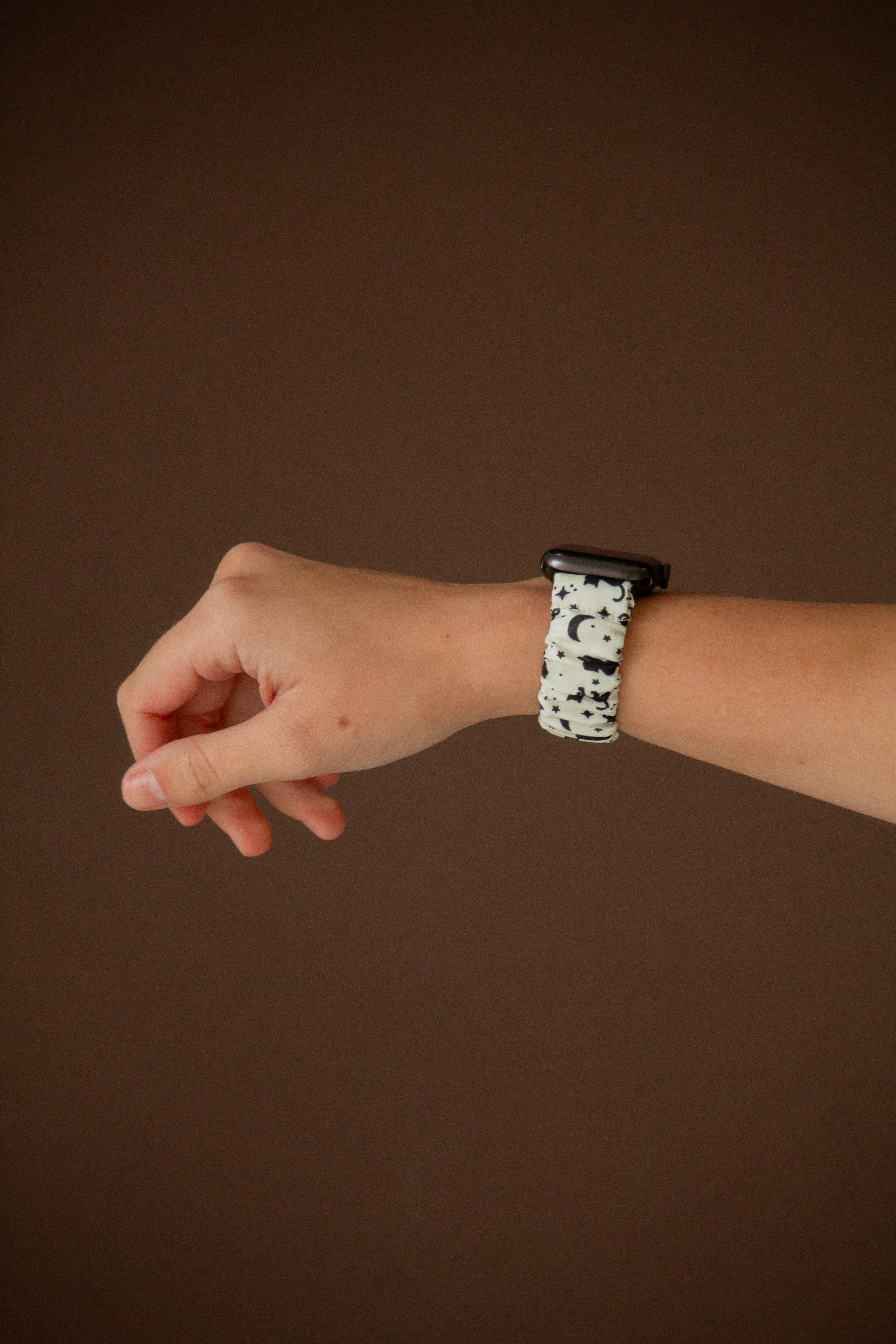 Black Cat Scrunchie Watch Band