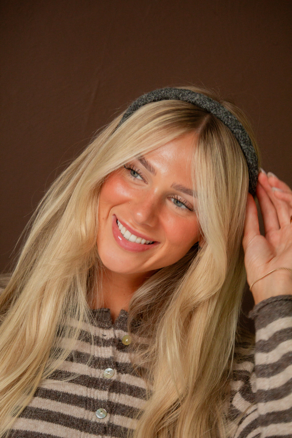 Grey Sweater Headband