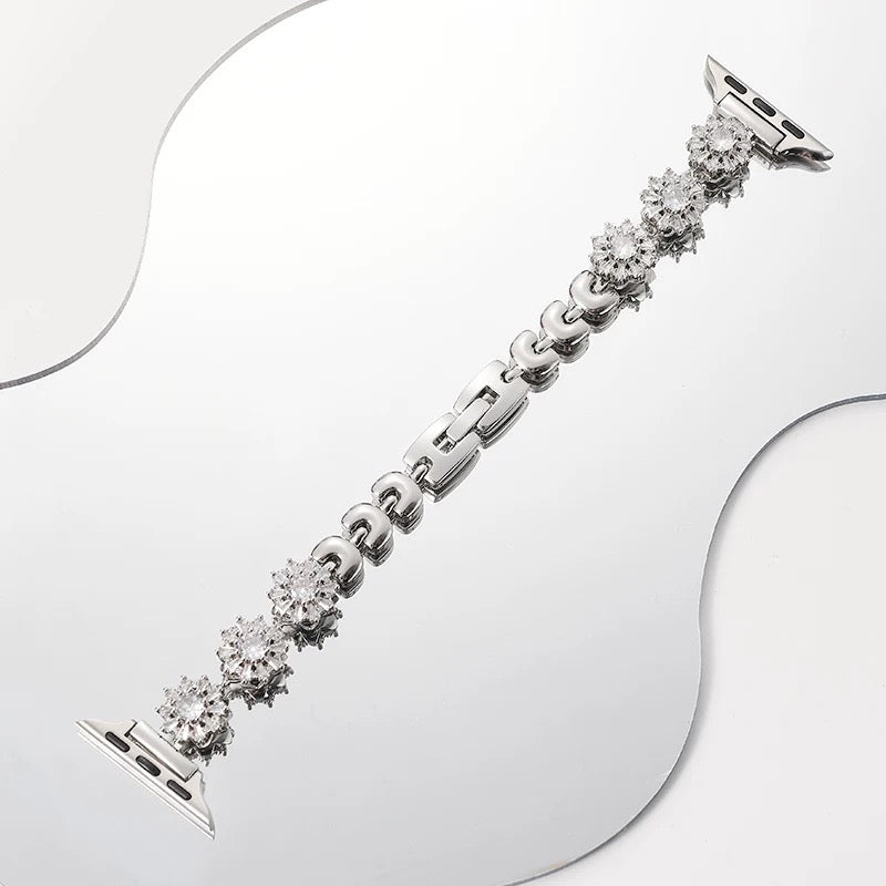 Rotatable Rhinestone Snowflake Watch Band for Apple Watch