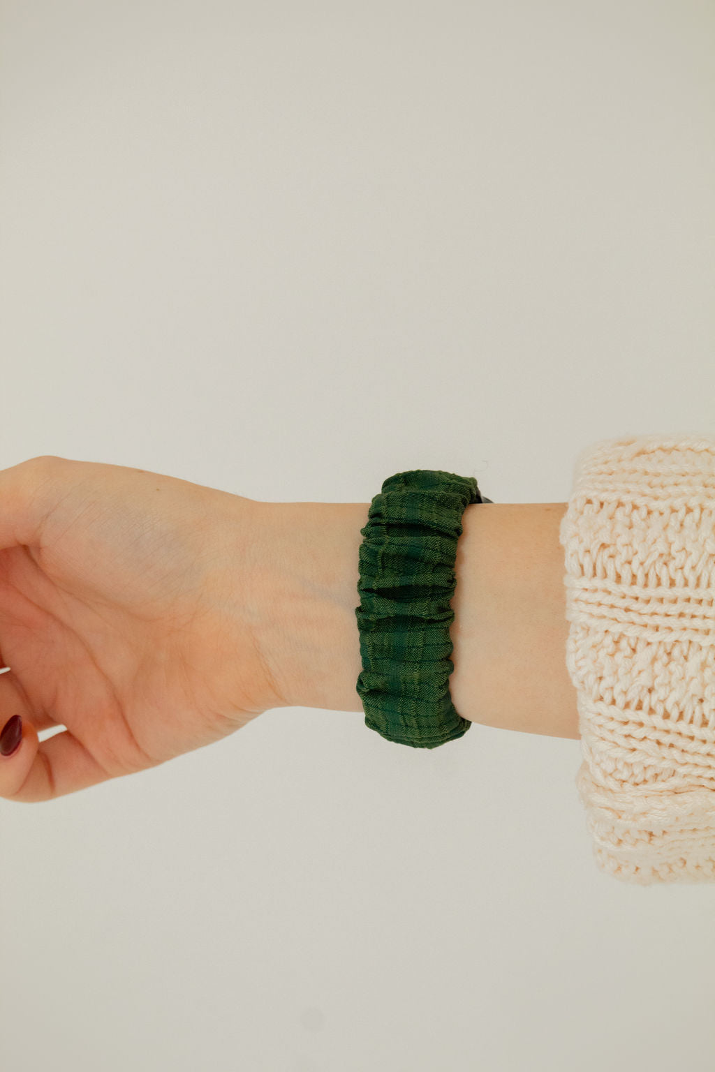 Forest Green Textured Apple Watch Band