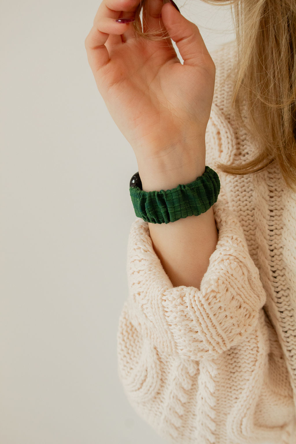 Forest Green Textured Apple Watch Band