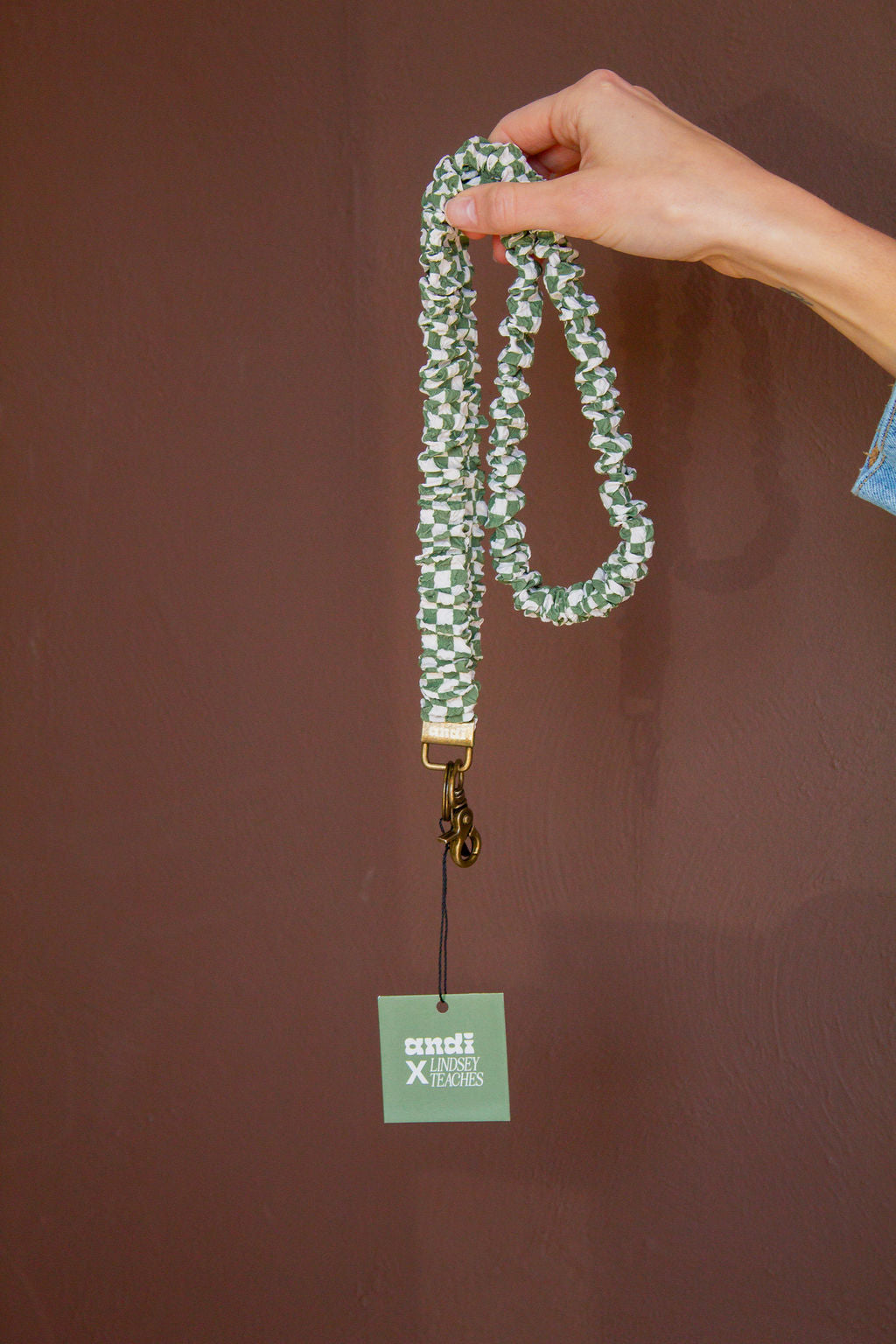Lindsey Checked Lanyard