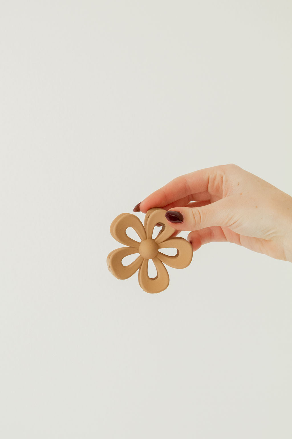 Cutout Flower Claw Clip