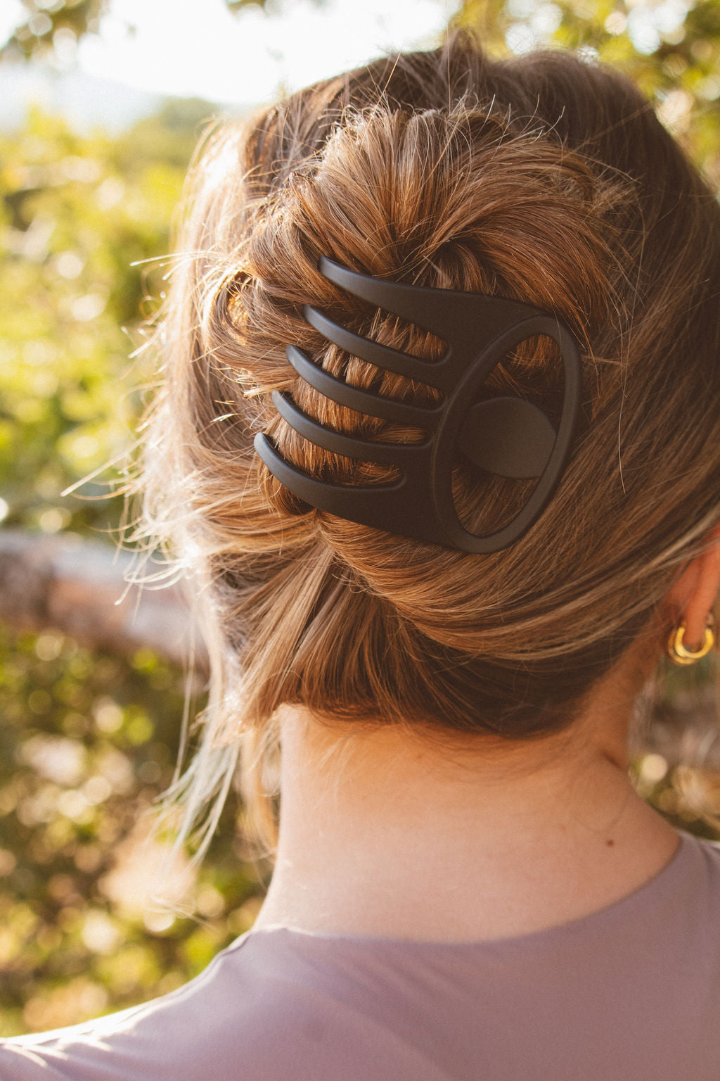 Matte Pronged Flat Claw Clip