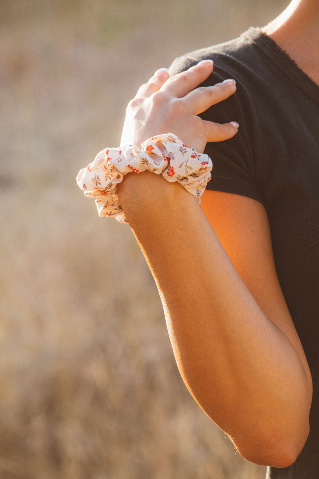 Fall Floral Oversized Scrunchie