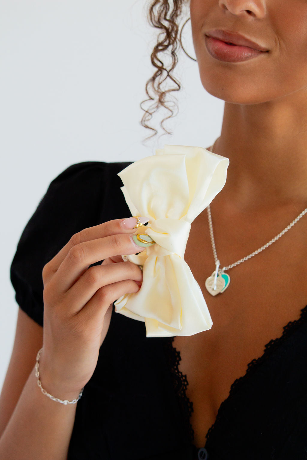 Bailey Satin Bow Claw Clip