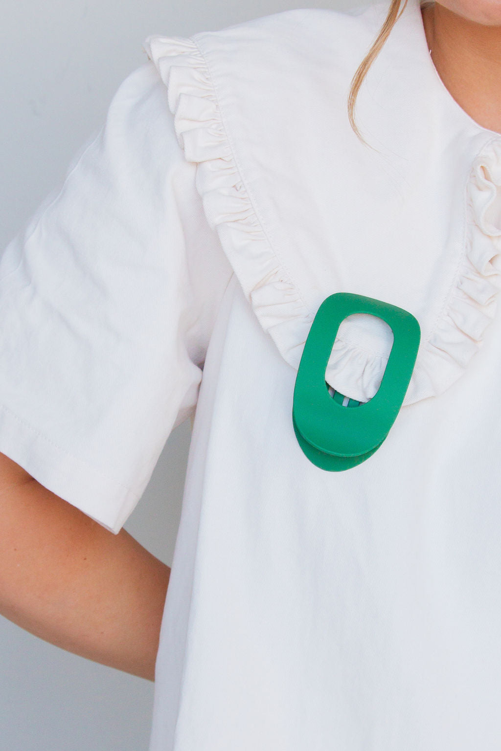Circle Cutout Flat Claw Clip