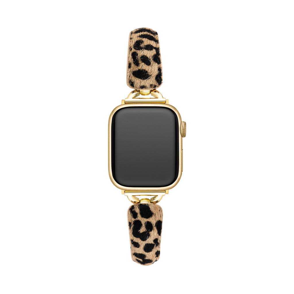 Leopard Print Fur Watch Band