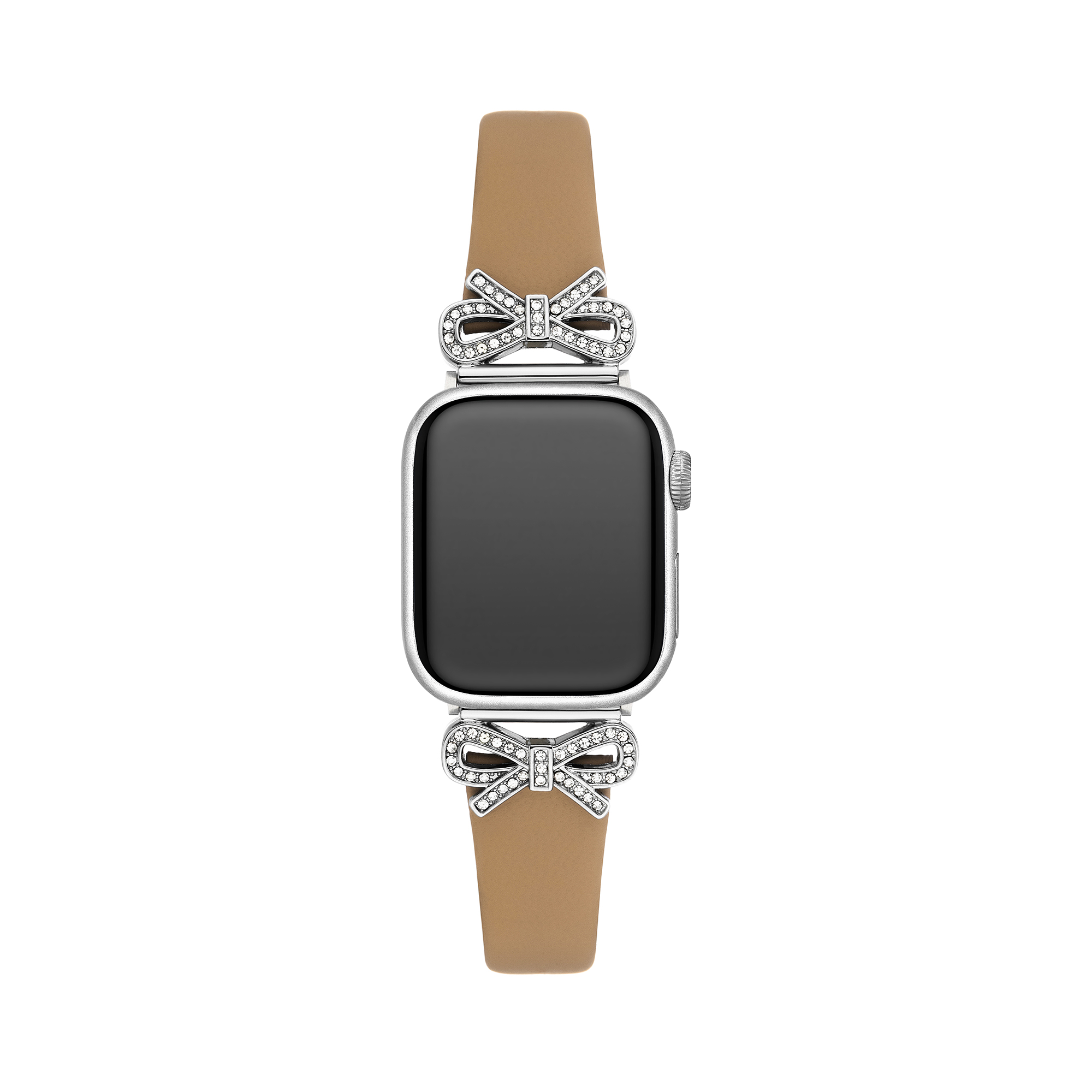Crystal Bowknot Leather Watch Band for Apple Watch