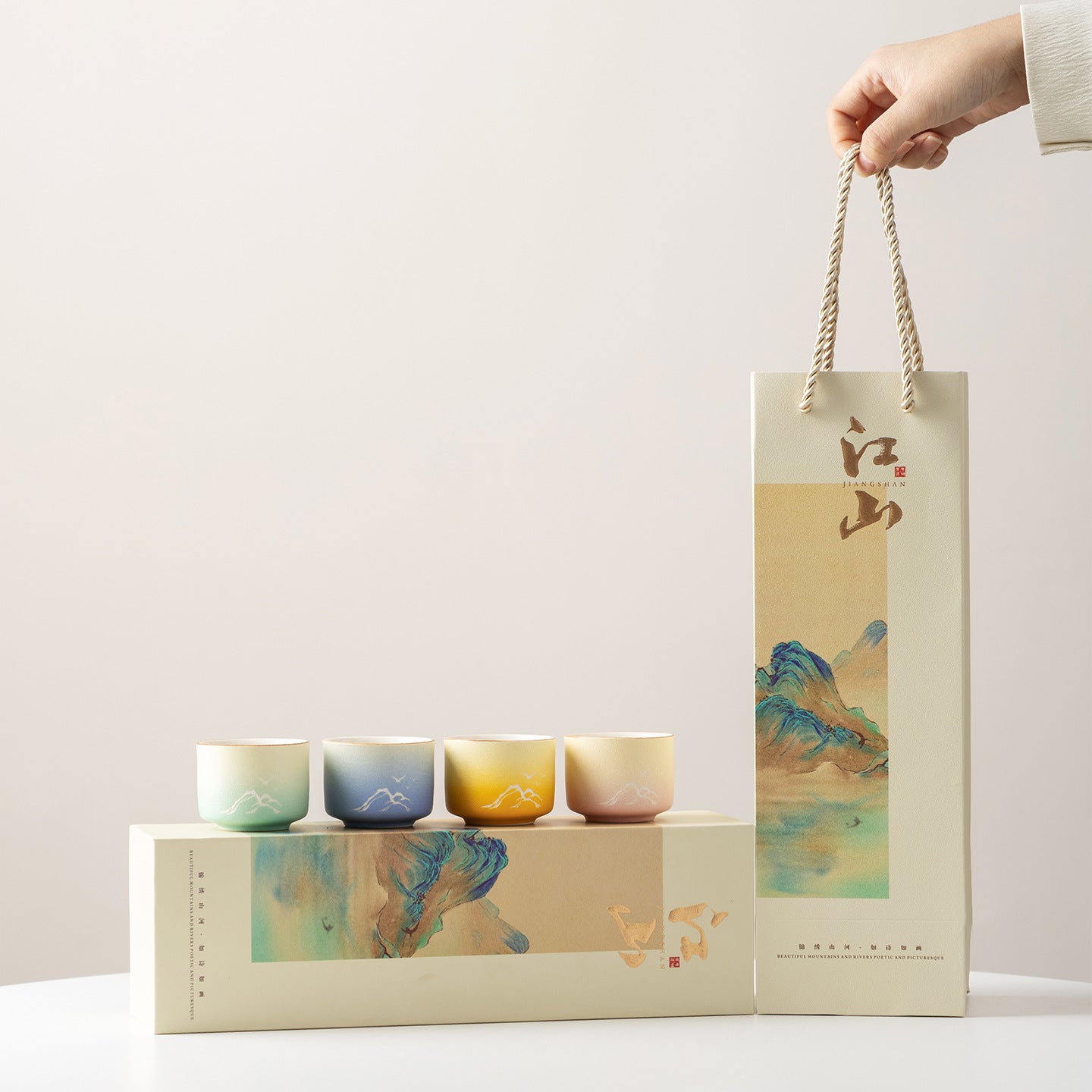 River and Mountain Tea Cup Gift Box