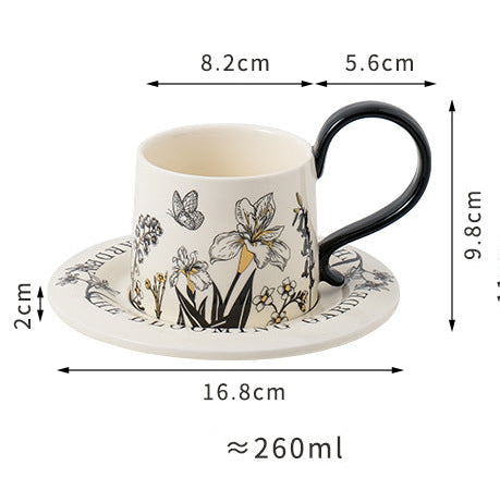 Artistic Ceramic Coffee Cup Set