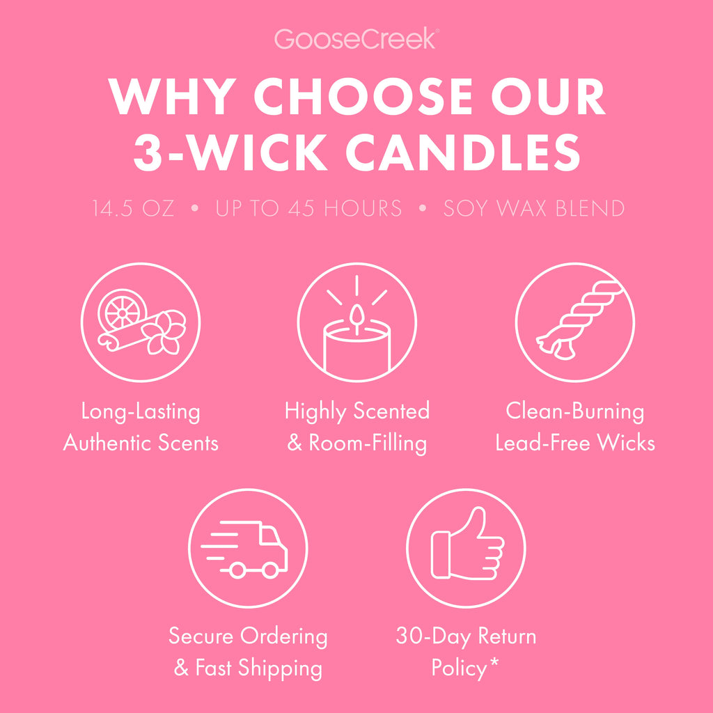 Pink Cherry & Pistachio Cream 3-Wick Candle