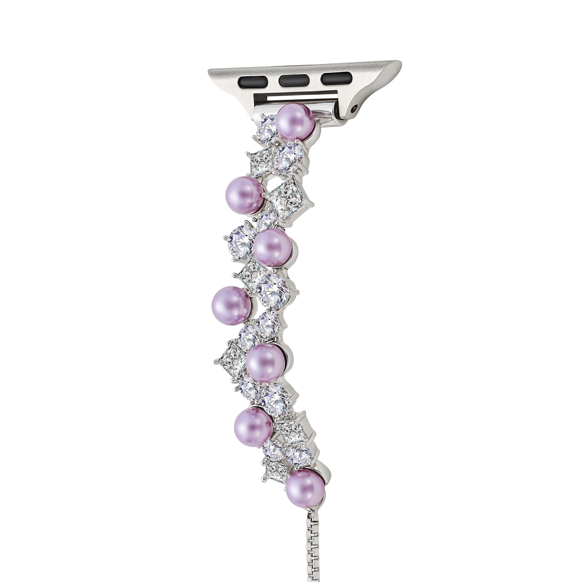 Platinum Plated Lavender Dream Watch Band for Apple Watch