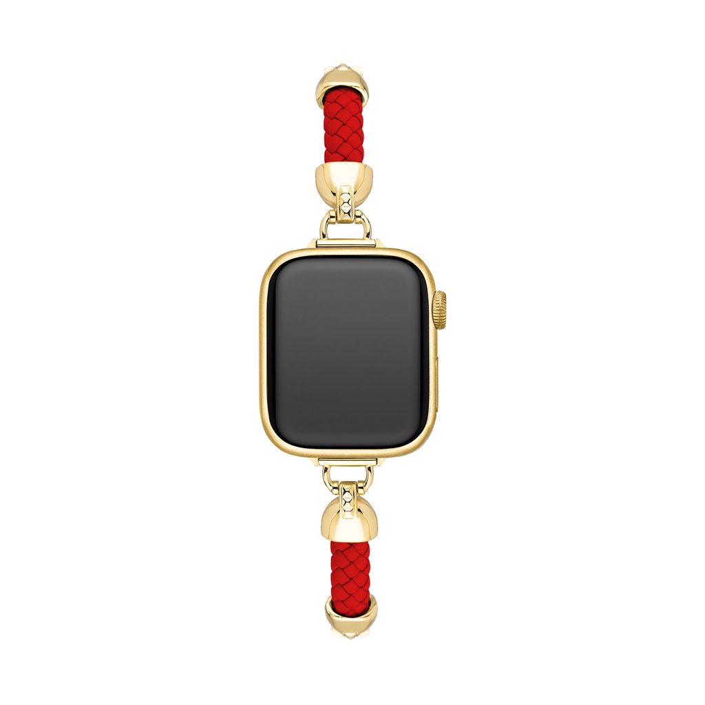 Slim Woven Metal Watch Band for Apple Watch