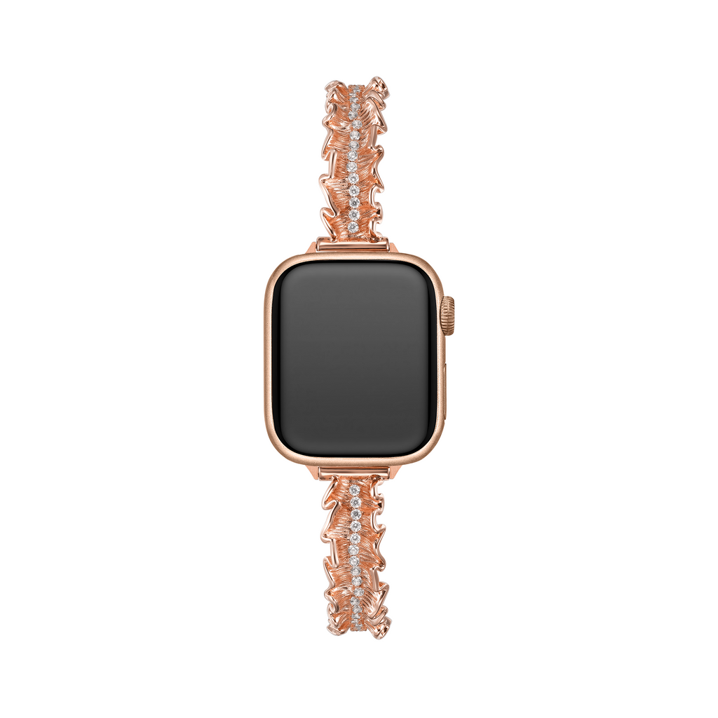 14k Gold / Platinum Plated Lace Copper Watch Band for Apple Watch
