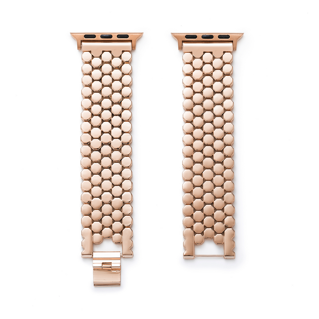 Unisex Honeycomb Metal Watch Band