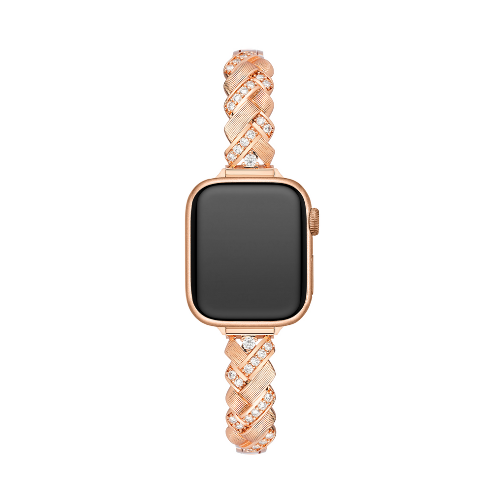 Sparkling Braided Metal Watch Band for Apple Watch