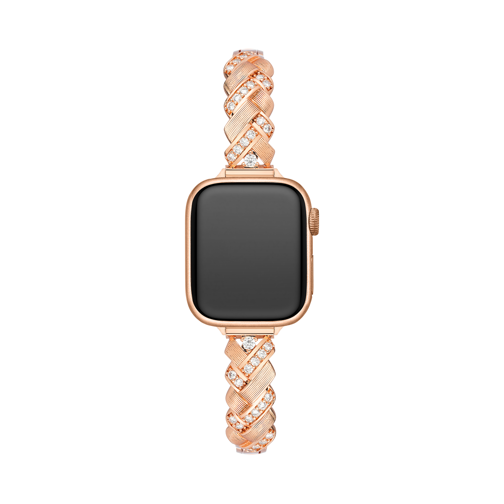 Sparkling Braided Metal Watch Band for Apple Watch