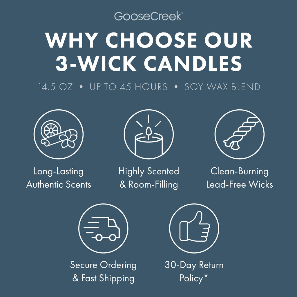 Seastone & Lotus 3-Wick Candle