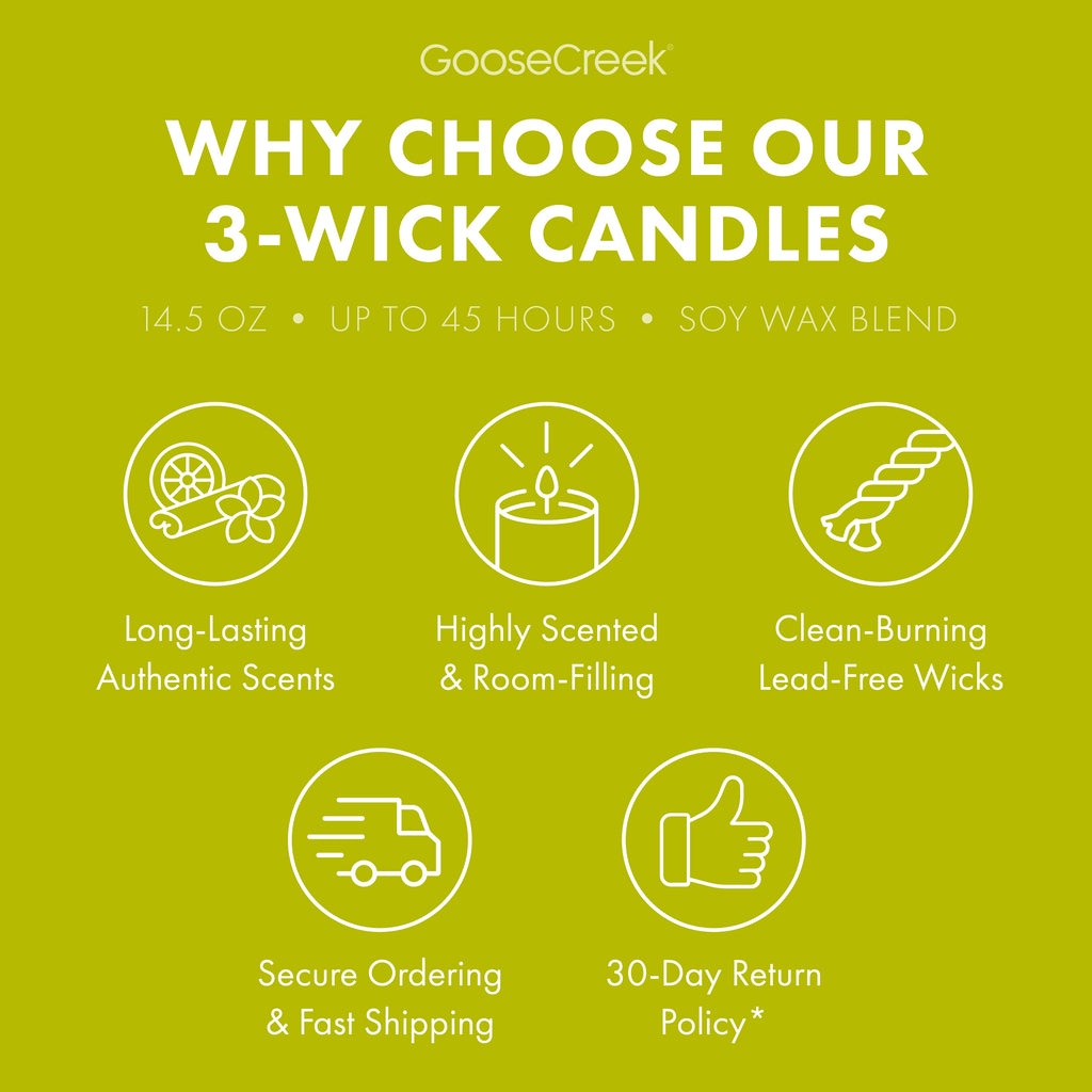 Shoreline Woods 3-Wick Candle