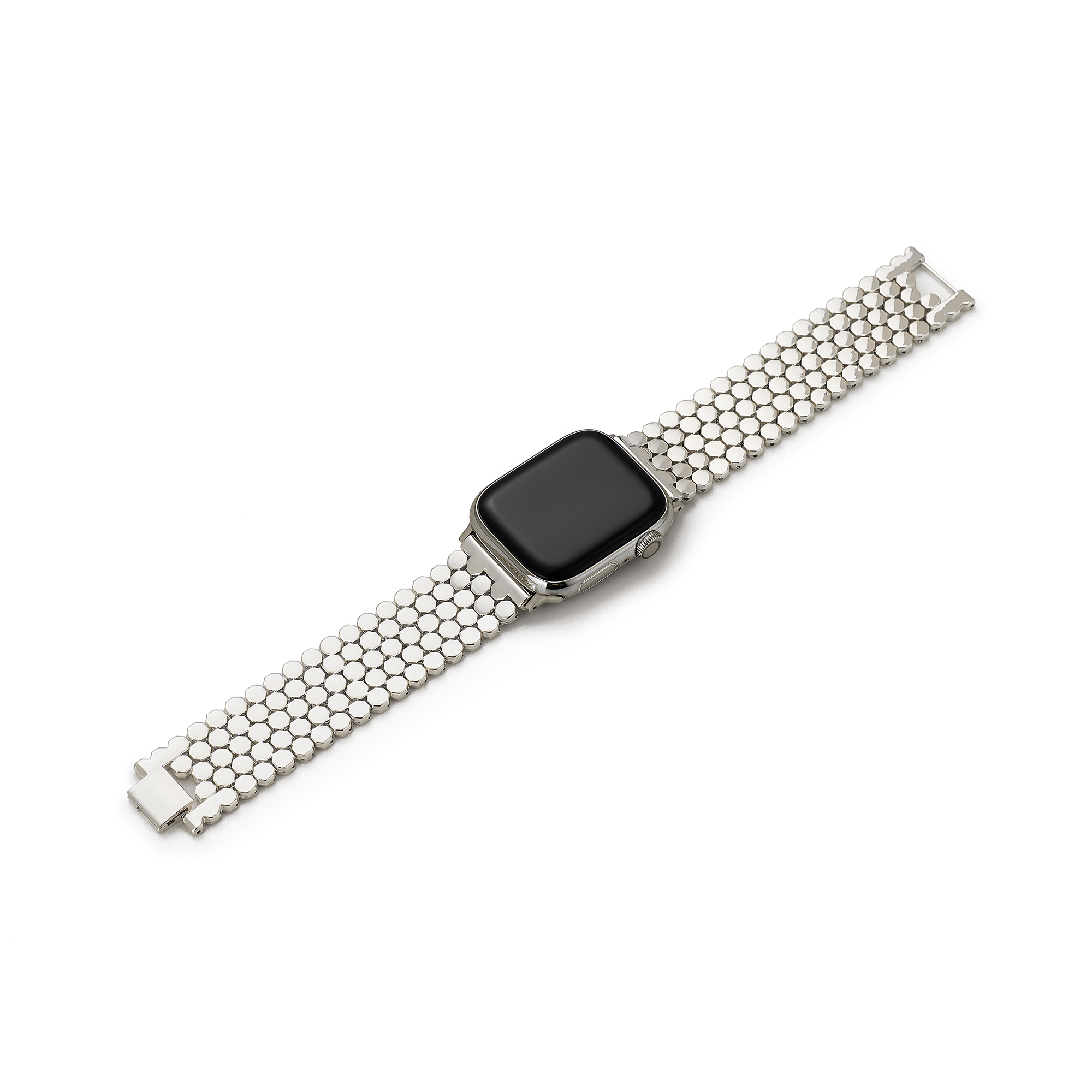 Unisex Honeycomb Metal Watch Band